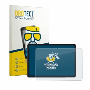 Front side of a product packaging with the brand logo BROTECT. Next to it is the device Ulefone Tab A12 Pro shown with the cor