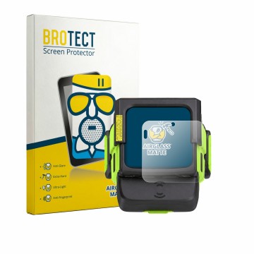 Front side of a product packaging with the brand logo BROTECT. Next to it is the device Zebra WS501 shown with the correspondi