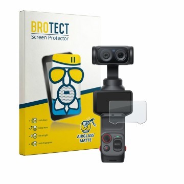 Vorderseite einer Produktverpackung mit dem Markenlogo BROTECT. Daneben ist das Gerät Insta360 Luna Ultra mit dem zugehörigen 