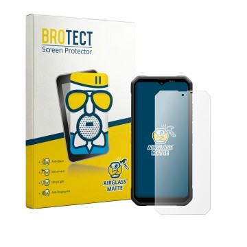 Vorderseite einer Produktverpackung mit dem Markenlogo BROTECT. Daneben ist das Gerät Blackview Fort 2 mit dem zugehörigen Dis