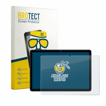 Front side of a product packaging with the brand logo BROTECT. Next to it is the device fezawio F12 10.1