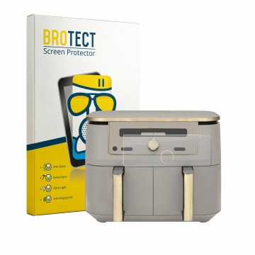Parte frontal de un envase de producto con el logotipo de la marca BROTECT. Al lado se muestra el dispositivo Ninja Max 6-in-1
