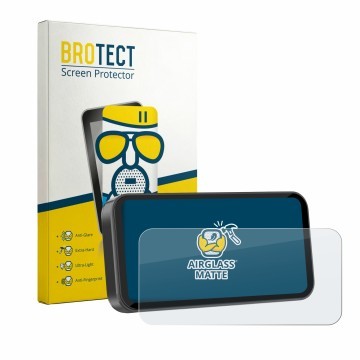 Front side of a product packaging with the brand logo BROTECT. Next to it is the device Carpuride 603 6.3