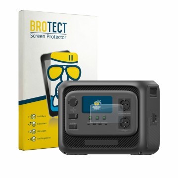 Face avant d’un emballage produit avec le logo de la marque BROTECT. À côté, l’appareil Bluetti Elite 300 est représenté avec 