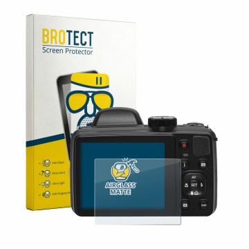 Vorderseite einer Produktverpackung mit dem Markenlogo BROTECT. Daneben ist das Gerät Kodak Pixpro AZ425 mit dem zugehörigen D