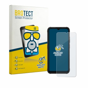 Vorderseite einer Produktverpackung mit dem Markenlogo BROTECT. Daneben ist das Gerät AGM H6 mit dem zugehörigen Displayschutz