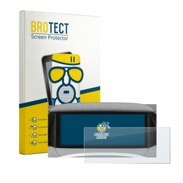 Parte frontal de un envase de producto con el logotipo de la marca BROTECT. Al lado se muestra el dispositivo MG S5 EV ZS3E 20