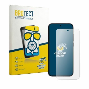 Parte frontal de un envase de producto con el logotipo de la marca BROTECT. Al lado se muestra el dispositivo Oppo Reno 16 FS 