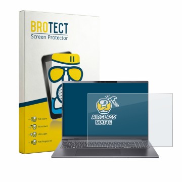 Parte frontale di una confezione del prodotto con il logo del marchio BROTECT. Accanto è raffigurato il dispositivo Acer Aspir