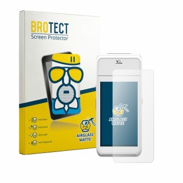 Parte frontale di una confezione del prodotto con il logo del marchio BROTECT. Accanto è raffigurato il dispositivo Pax A99 co