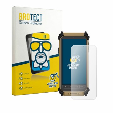 Vorderseite einer Produktverpackung mit dem Markenlogo BROTECT. Daneben ist das Gerät DT Research DT361DM (Hochformat) mit dem