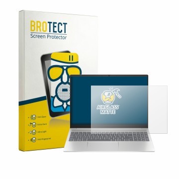 Parte frontale di una confezione del prodotto con il logo del marchio BROTECT. Accanto è raffigurato il dispositivo HP Pavilio