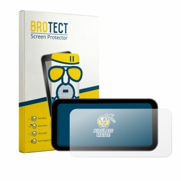 Vorderseite einer Produktverpackung mit dem Markenlogo BROTECT. Daneben ist das Gerät Carpuride W603F 6.3