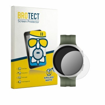 Parte frontale di una confezione del prodotto con il logo del marchio BROTECT. Accanto è raffigurato il dispositivo Samsung Ga