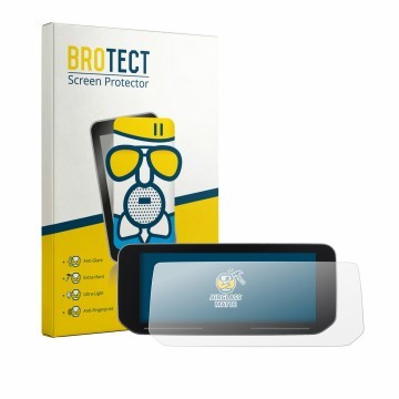 Front side of a product packaging with the brand logo BROTECT. Next to it is the device BMW C 400 GT 10.25