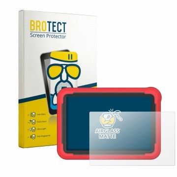 Vorderseite einer Produktverpackung mit dem Markenlogo BROTECT. Daneben ist das Gerät Launch X431 PROS V5.0 mit dem zugehörige