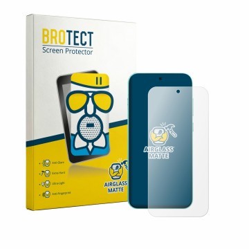 Parte frontale di una confezione del prodotto con il logo del marchio BROTECT. Accanto è raffigurato il dispositivo Oppo F35 P