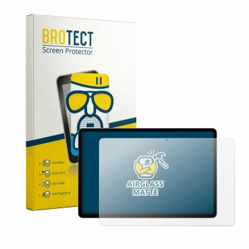 Vorderseite einer Produktverpackung mit dem Markenlogo BROTECT. Daneben ist das Gerät Samsung Galaxy Tab S12 Plus mit dem zuge