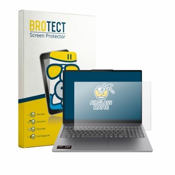Parte frontale di una confezione del prodotto con il logo del marchio BROTECT. Accanto è raffigurato il dispositivo Lenovo Ide