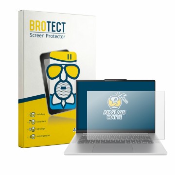 Parte frontale di una confezione del prodotto con il logo del marchio BROTECT. Accanto è raffigurato il dispositivo Lenovo Ide