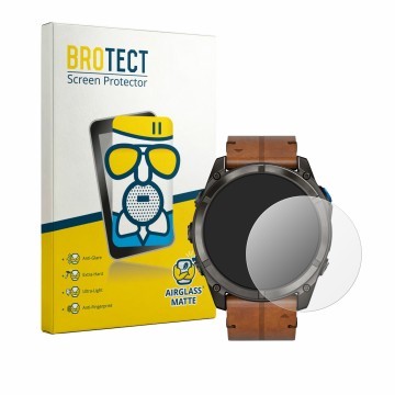 Vorderseite einer Produktverpackung mit dem Markenlogo BROTECT. Daneben ist das Gerät Garmin D2 Mach 2 Pro (51 mm) mit dem zug