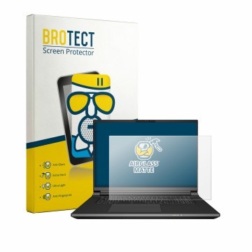 Vorderseite einer Produktverpackung mit dem Markenlogo BROTECT. Daneben ist das Gerät Schenker KEY 18 Pro E25 mit dem zugehöri