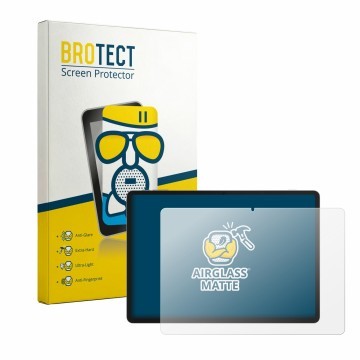 Face avant d’un emballage produit avec le logo de la marque BROTECT. À côté, l’appareil TCL Tab A1 Plus NXTPAPER est représent