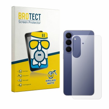 Parte frontale di una confezione del prodotto con il logo del marchio BROTECT. Accanto è raffigurato il dispositivo Samsung Ga