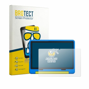 Vorderseite einer Produktverpackung mit dem Markenlogo BROTECT. Daneben ist das Gerät Laptok KB1016 10.1