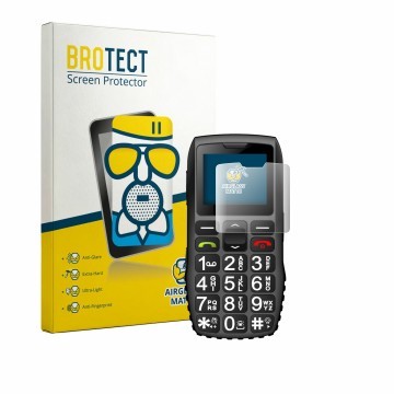 Face avant d’un emballage produit avec le logo de la marque BROTECT. À côté, l’appareil artfone 4G est représenté avec la prot