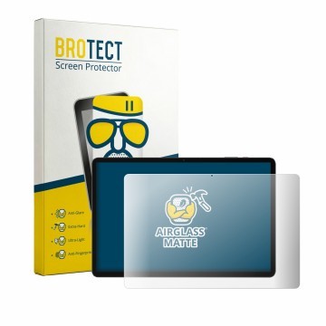 Parte frontal de un envase de producto con el logotipo de la marca BROTECT. Al lado se muestra el dispositivo DOOGEE U14 con s