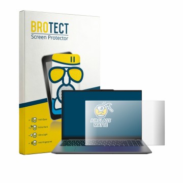 Vorderseite einer Produktverpackung mit dem Markenlogo BROTECT. Daneben ist das Gerät Medion Avantum 15 S2 mit dem zugehörigen