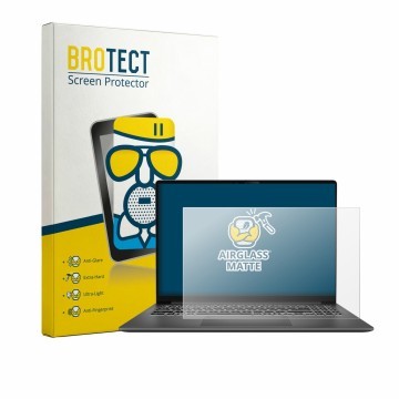 Parte frontale di una confezione del prodotto con il logo del marchio BROTECT. Accanto è raffigurato il dispositivo MSI Modern