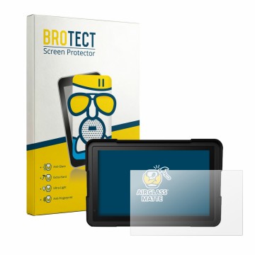 Front side of a product packaging with the brand logo BROTECT. Next to it is the device BakerMiche 7