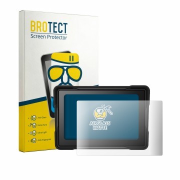 Front side of a product packaging with the brand logo BROTECT. Next to it is the device Lapiglo 5