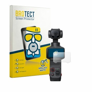 Vorderseite einer Produktverpackung mit dem Markenlogo BROTECT. Daneben ist das Gerät Insta360 Luna Pro mit dem zugehörigen Di