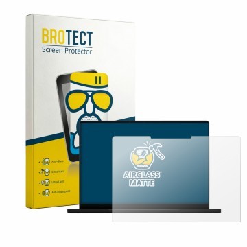 Front side of a product packaging with the brand logo BROTECT. Next to it is the device ASUS ProArt P14 shown with the corresp