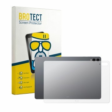 Parte frontale di una confezione del prodotto con il logo del marchio BROTECT. Accanto è raffigurato il dispositivo Samsung Ga