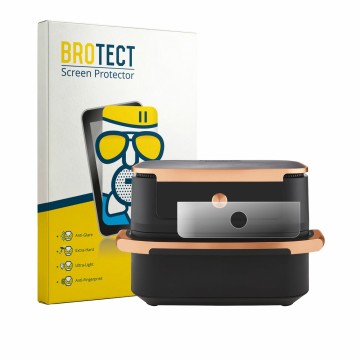 Face avant d’un emballage produit avec le logo de la marque BROTECT. À côté, l’appareil Ninja Foodi FlexDrawer AF500EUCP est r