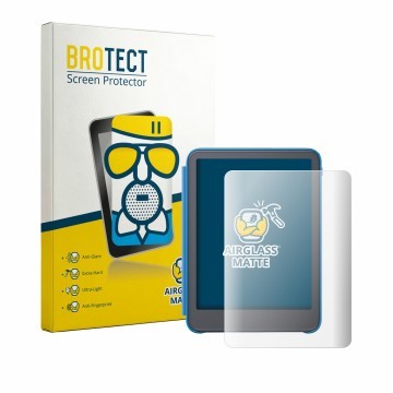 Face avant d’un emballage produit avec le logo de la marque BROTECT. À côté, l’appareil Amazon Kindle Paperwhite Kids 2026 est