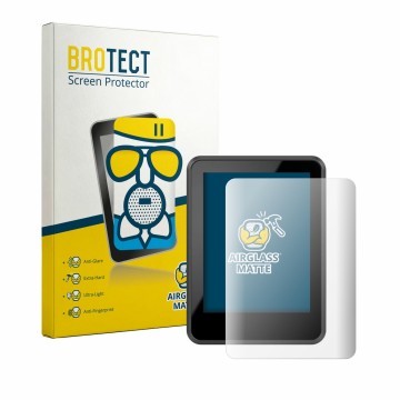 Parte frontal de un envase de producto con el logotipo de la marca BROTECT. Al lado se muestra el dispositivo Bosch Intuvia 20