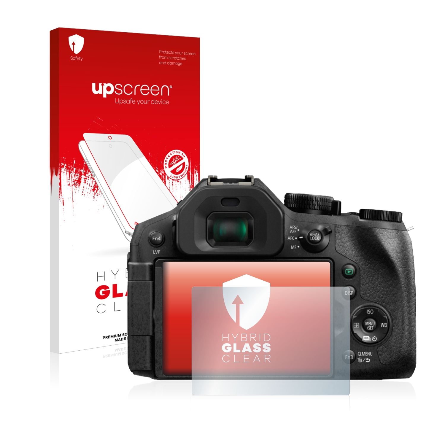 upscreen Film Protection Ecran en Verre Tremp/é Compatible avec Panasonic Lumix DC-FZ82 Hybrid Glass 9H Duret/é
