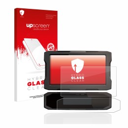 Vorderseite einer Produktverpackung mit dem Markenlogo upscreen. Daneben ist das Gerät Honda CRF1100L 2020 Tachoanzeige mit de