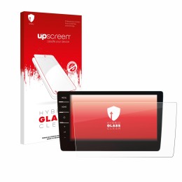 Front side of a product packaging with the brand logo upscreen. Next to it is the device Volkswagen Passat 2019 Discover Pro 9