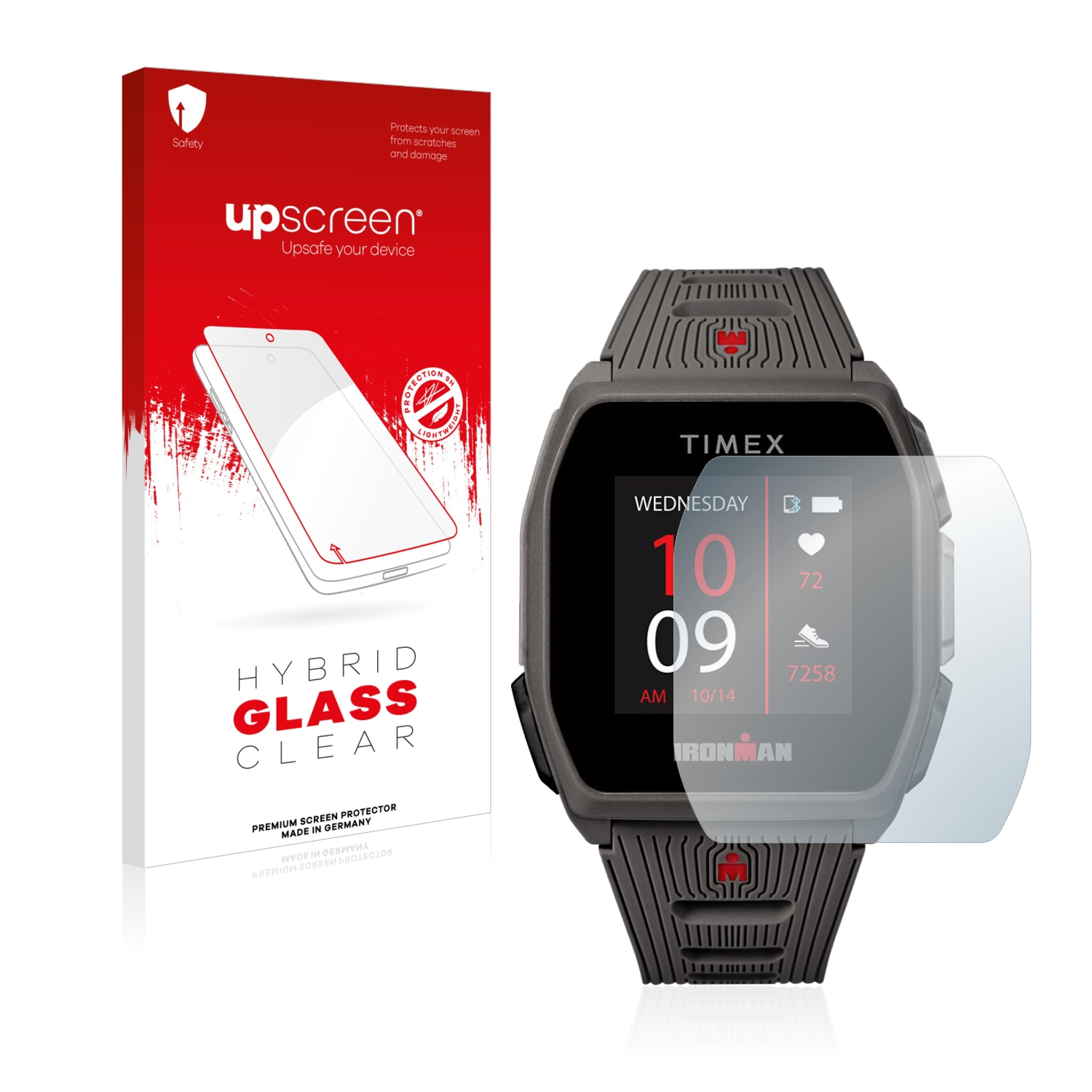 upscreen Hybrid Glass Clear Premium Glass Screen Protector for Timex  Ironman R300 