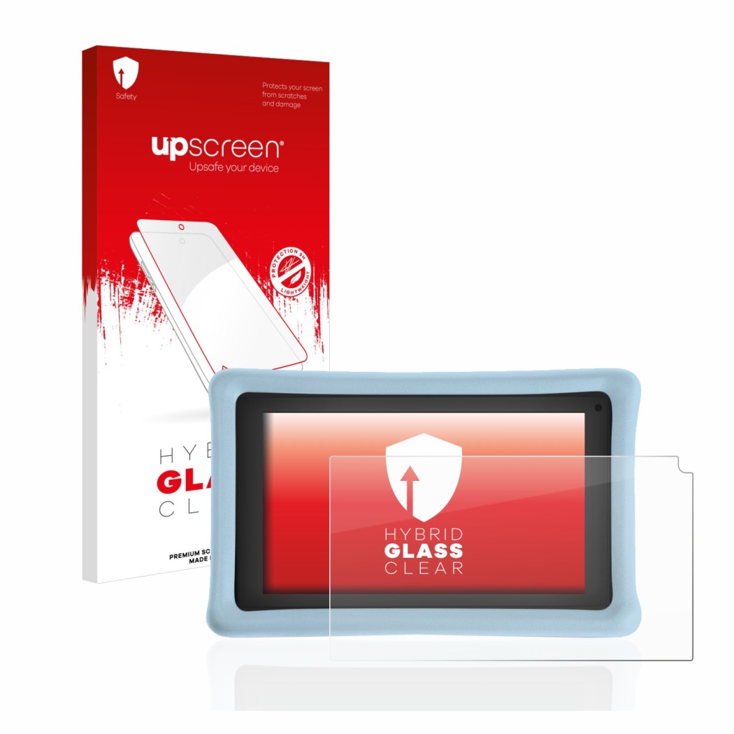 Vorderseite einer Produktverpackung mit dem Markenlogo upscreen. Daneben ist das Gerät Pebble Gear 7