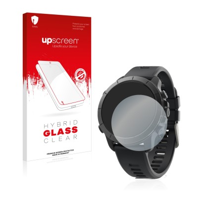 Parte frontale di una confezione del prodotto con il logo del marchio upscreen. Accanto è raffigurato il dispositivo Wahoo Ele