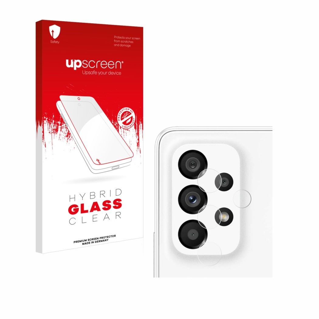 upscreen Hybrid Glass Clear Premium Protection d'écran en verre pour Samsung  Galaxy A53 5G (Caméra UNIQUEMENT)