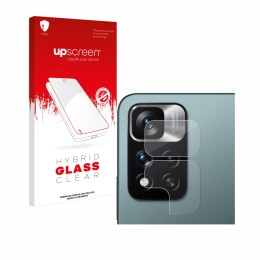 Vorderseite einer Produktverpackung mit dem Markenlogo upscreen. Daneben ist das Gerät Xiaomi Redmi Note 11 Pro+ 5G (NUR Kamer