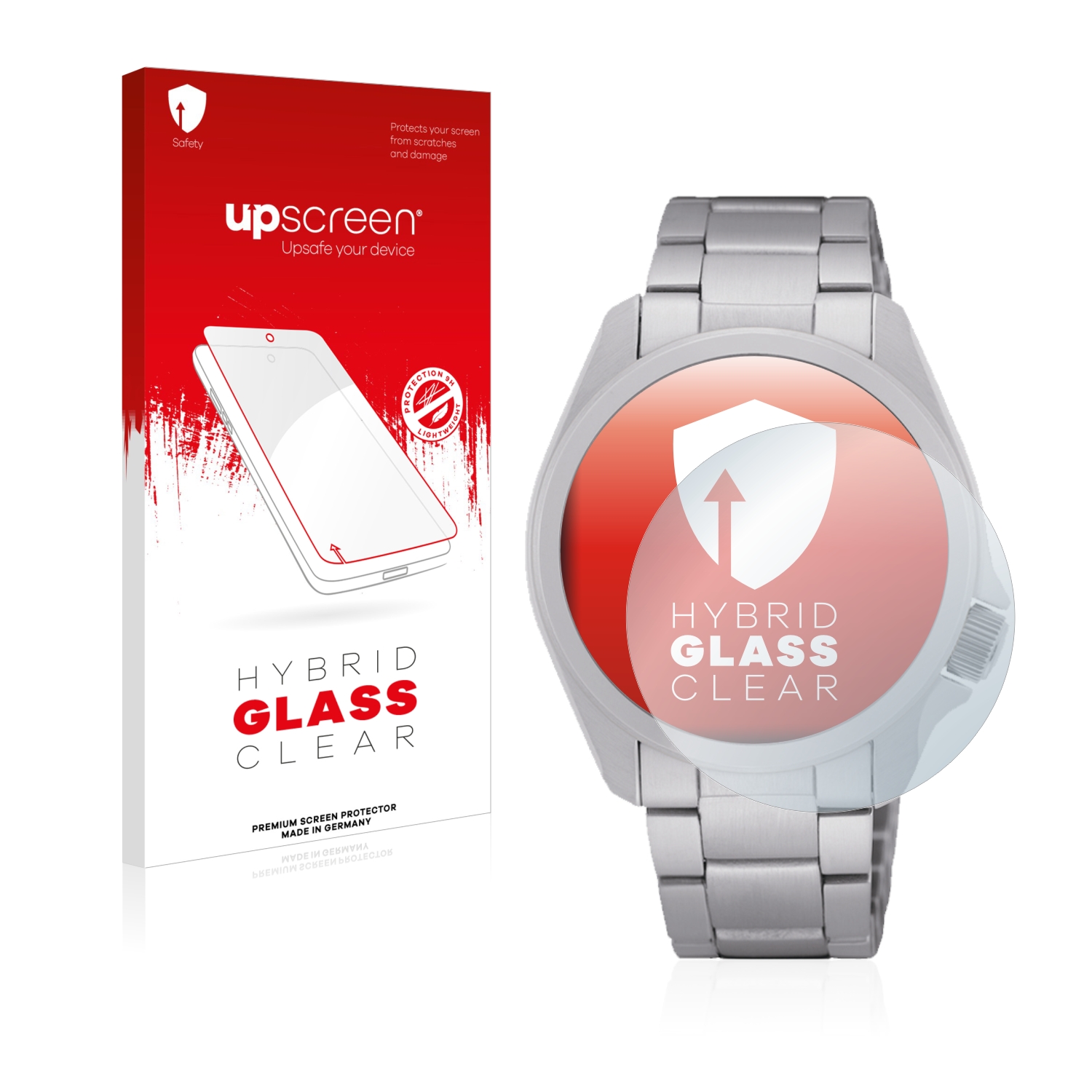 upscreen Hybrid Glass Clear Premium Glass Screen Protector for Seiko 5  Sports SRPH49K1 